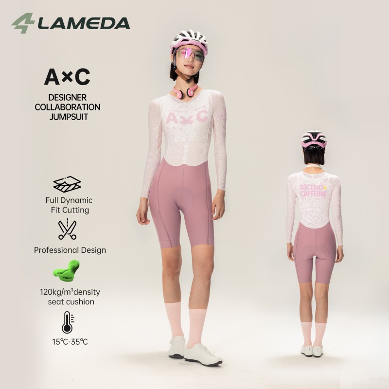Cycling Gear Women Sale - LAMEDA 여성용 사이클링 점프수트 긴팔 반바지