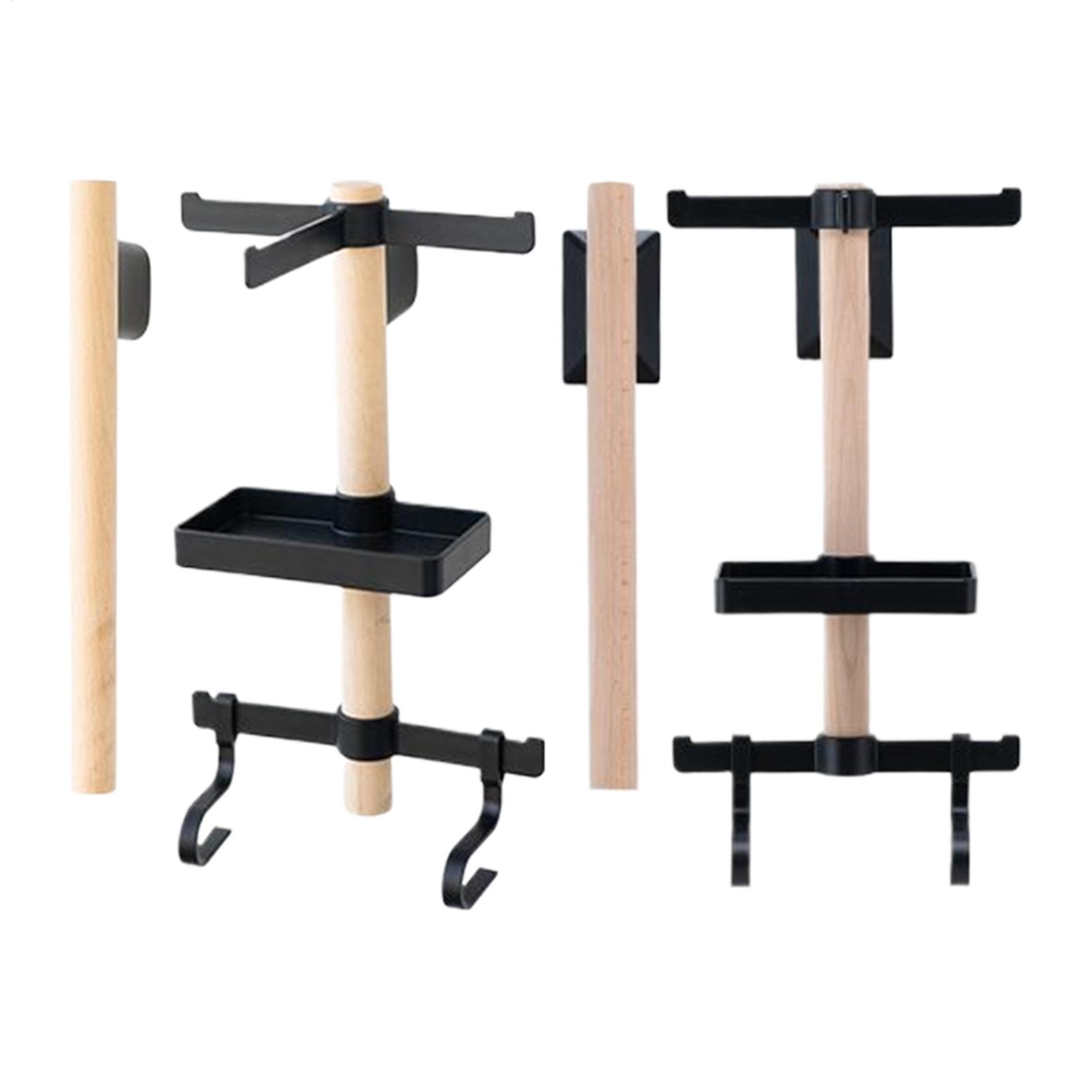 Cycling Gear Organizer Wall - 자전거 벽걸이형 보관대 1세트 너도밤나무 목재