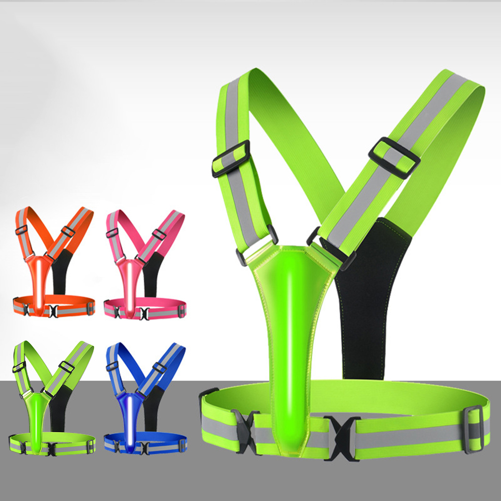 LED 러닝 조끼, USB 충전식 반사 사이클링 보안  - Cycling Gear Clothing 리뷰 및 가격