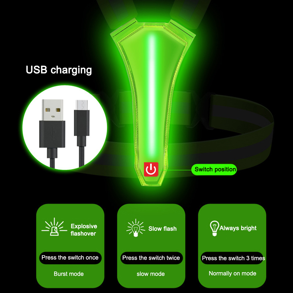 LED 러닝 조끼, USB 충전식 반사 사이클링 보안  - Cycling Gear Clothing 리뷰 및 가격