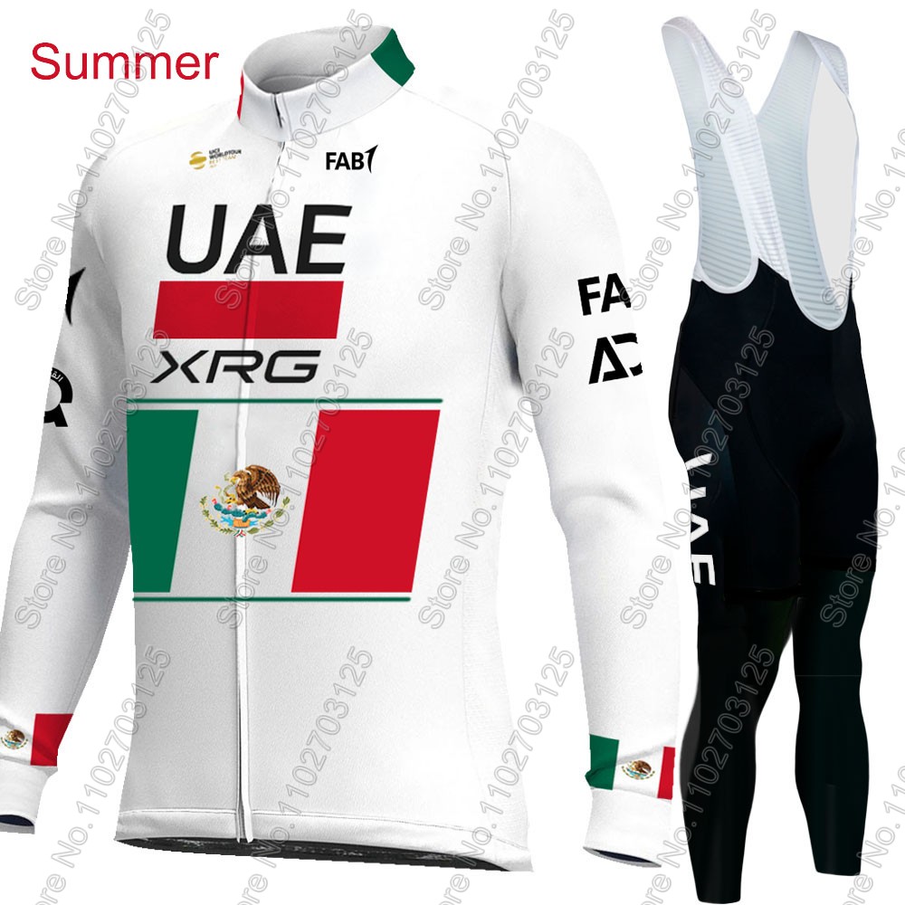 UAE 팀 사이클링 2026 멕시코 저지 세트 남성용  - Cycling Gear Winter 리뷰 및 가격