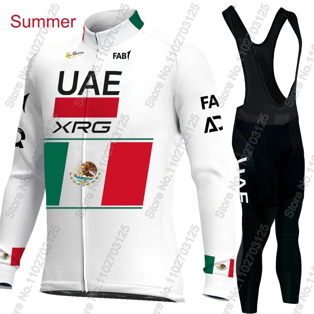UAE 팀 사이클링 2026 멕시코 저지 세트 남성용  - Cycling Gear Winter 리뷰 및 가격