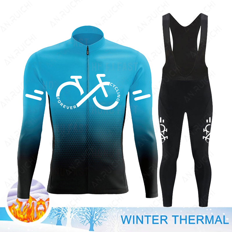 2023 겨울 열 양털 사이클링 저지 세트 Mens M - Cycling Gear Winter 리뷰 및 가격