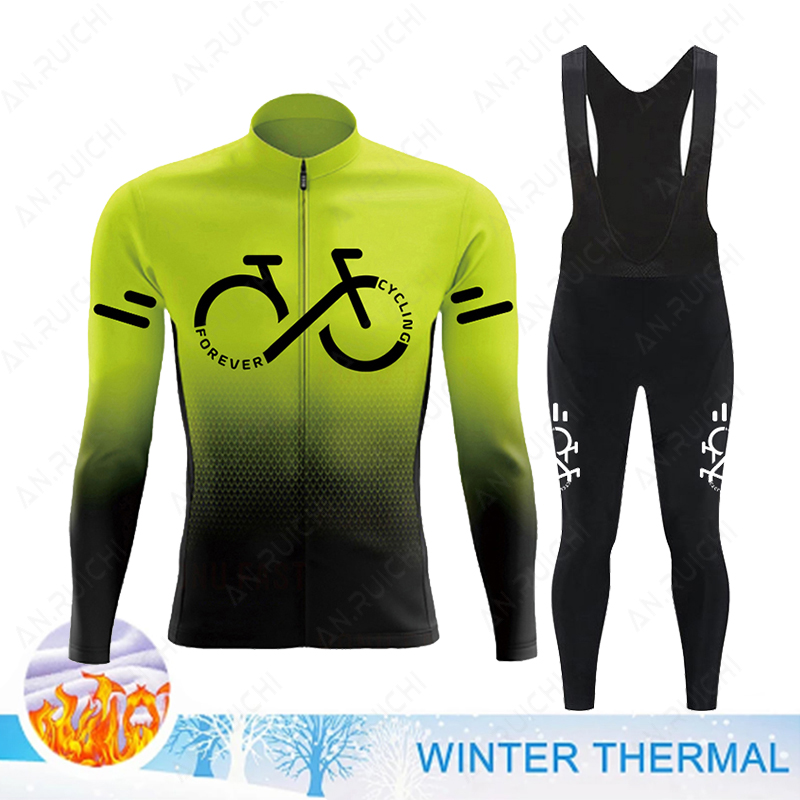 2023 겨울 열 양털 사이클링 저지 세트 Mens M - Cycling Gear Winter 리뷰 및 가격