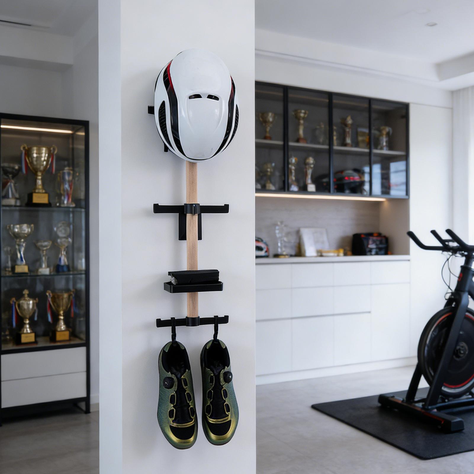 수직 자전거 기어 정리대, 벽걸이형 자전거 액세서리,  - Cycling Gear Organizer Wall 리뷰 및 가격