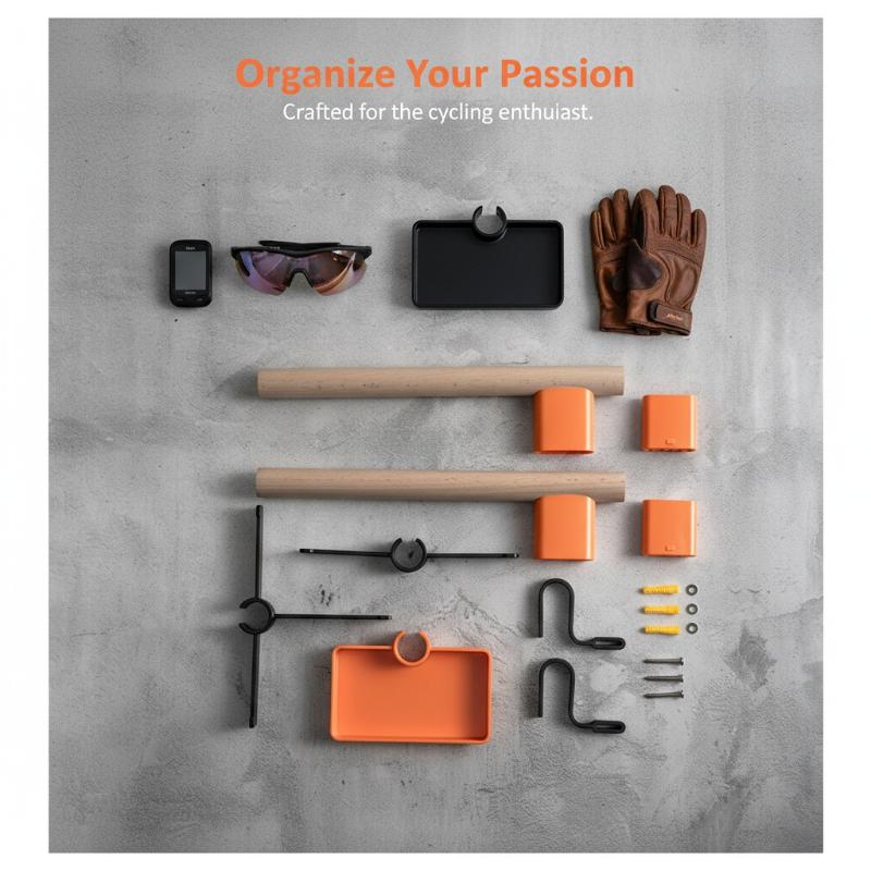 자전거 벽걸이형 보관함 1세트 너도밤나무 목재 장착형  - Cycling Gear Organizer Wall 리뷰 및 가격