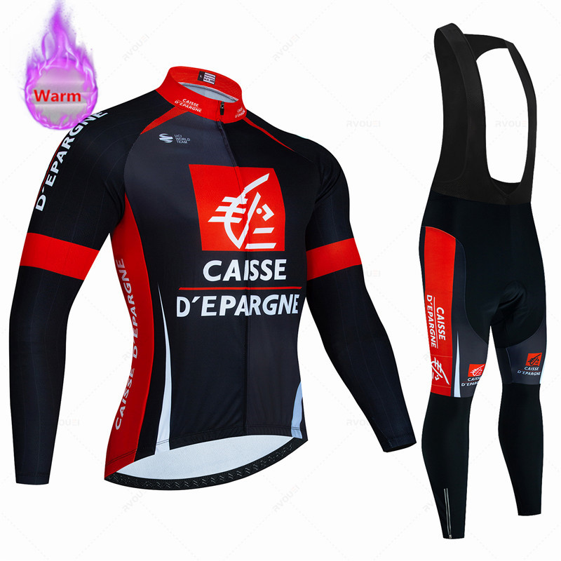 Caisse D'Épargne 겨울 열 양털 사이클링  - Cycling Gear Winter 리뷰 및 가격