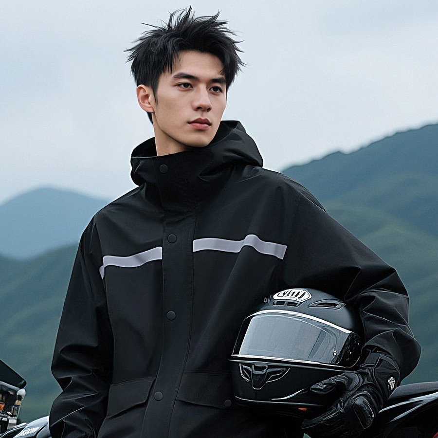 반사 스트립 방수 분리형 레인슈트 후드 레인코트 자켓  - Cycling Gear Waterproof 리뷰 및 가격