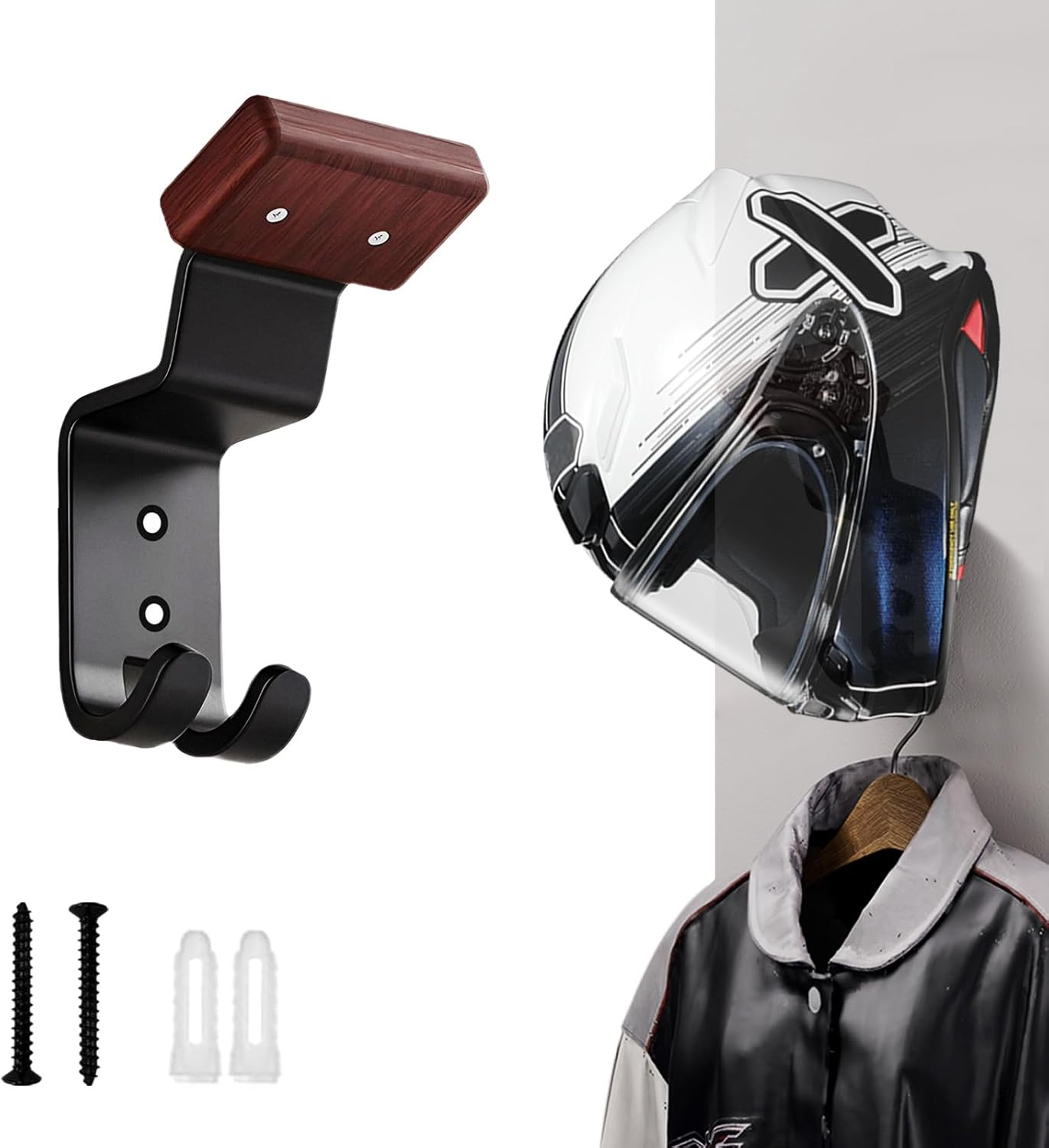 오토바이 헬멧 홀더 벽걸이, 자전거, 축구, 스키 장비 - Cycling Gear Organizer Wall 리뷰 및 가격